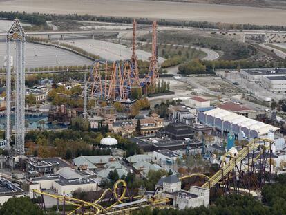 Vista a&eacute;rea del Parque Warner de San Mart&iacute;n de la Vega.