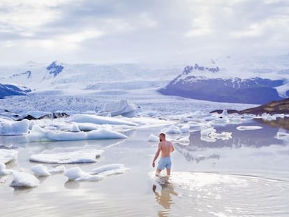 La laguna glaciar de Jokulsarlon, al sureste de Islandia. 