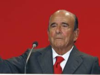 El presidente del Banco Santander, Emilio Botín.