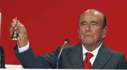 El presidente del Banco Santander, Emilio Botín.