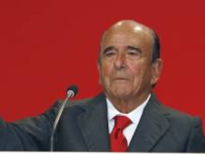 El presidente del Banco Santander, Emilio Botín.