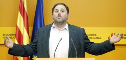 El presidente de ERC, Oriol Junqueras.