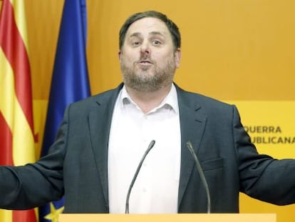 El presidente de ERC, Oriol Junqueras.