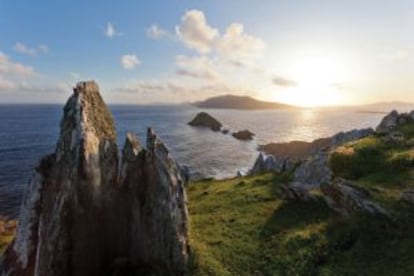 Un acantilado en el condado de Kerry, en Irlanda.