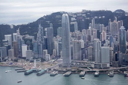 Vista panorámica de Hong Kong