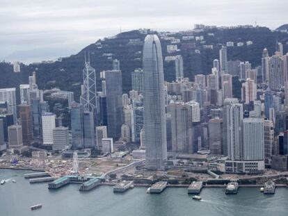 Vista panor&aacute;mica de Hong Kong