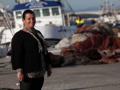 Mar&iacute;a Oliva Corrales, president of the Algeciras fishing guild.