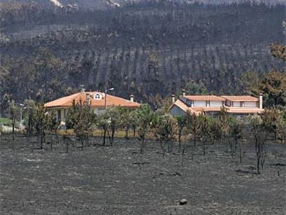 El paisaje actual de Rianxo, A Coruña.