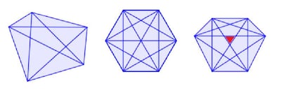 hexágono triángulo