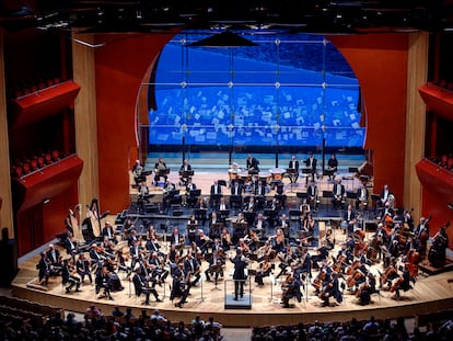 Concierto en el interior del auditorio Alfredo Kraus (Las Palmas de Gran Canaria).