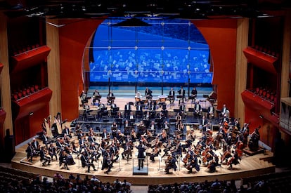 Concierto en el interior del auditorio Alfredo Kraus (Las Palmas de Gran Canaria).