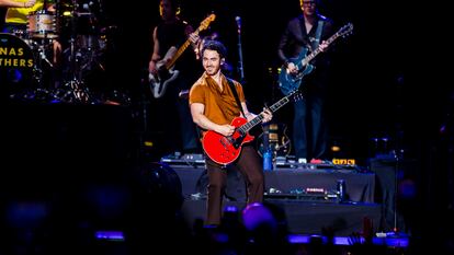 Kevin Jonas, de los 'Jonas Brothers', durante un concierto en Sao Paulo (Brasil), el pasado 16 de abril de este 2024.