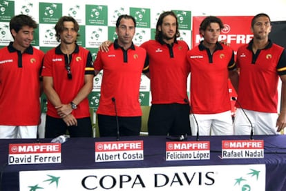 El equipo español de la Copa Davis.
