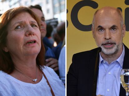 Patricia Bullrich y Horacio Rodríguez Larreta, en imágenes de archivo.