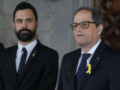 El Gobierno declina asistir a la toma de posesión del líder de la Generalitat, que duró menos de tres minutos