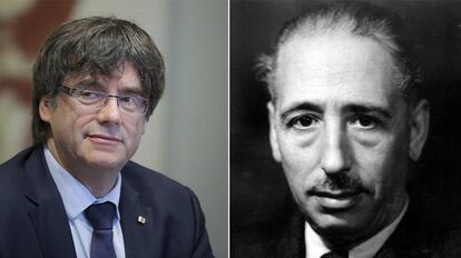Carles Puigdemont y Lluís Companys