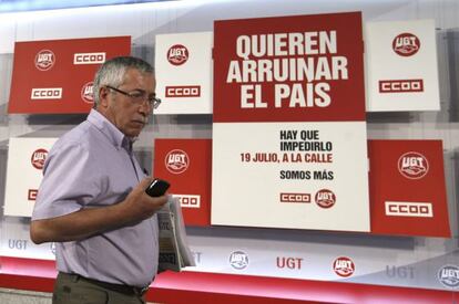 El secretario general de CC OO, Ignacio Fernández Toxo.