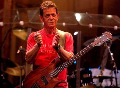 La leyenda del rock Lou Reed participa en el Festival de Sydney, en Australia, donde ha presentado su show <i>Berlín</i>.