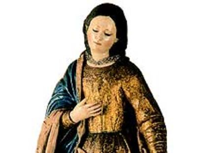 <i>Virgen María, </i>talla quiteña (Colombia).