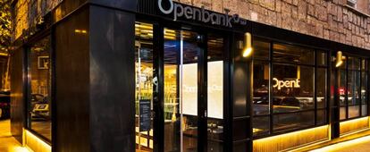 Una oficina de Openbank, en Madrid.