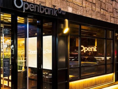 Una oficina de Openbank, en Madrid.