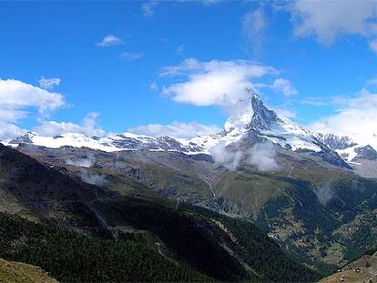 El monte Matterhorn, de 4.478 metros de altura.