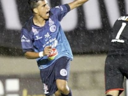 Wendell comemora o gol que pode levar o prêmio.