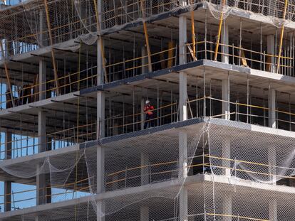 Viviendas en construcción en Madrid, la semana pasada.