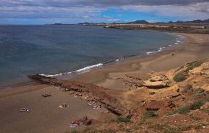 La playa de La Tejita, en Tenerife.