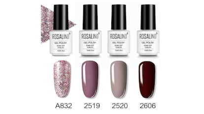 Esmalte semipermanente de uñas ROSALIND, varios modelos