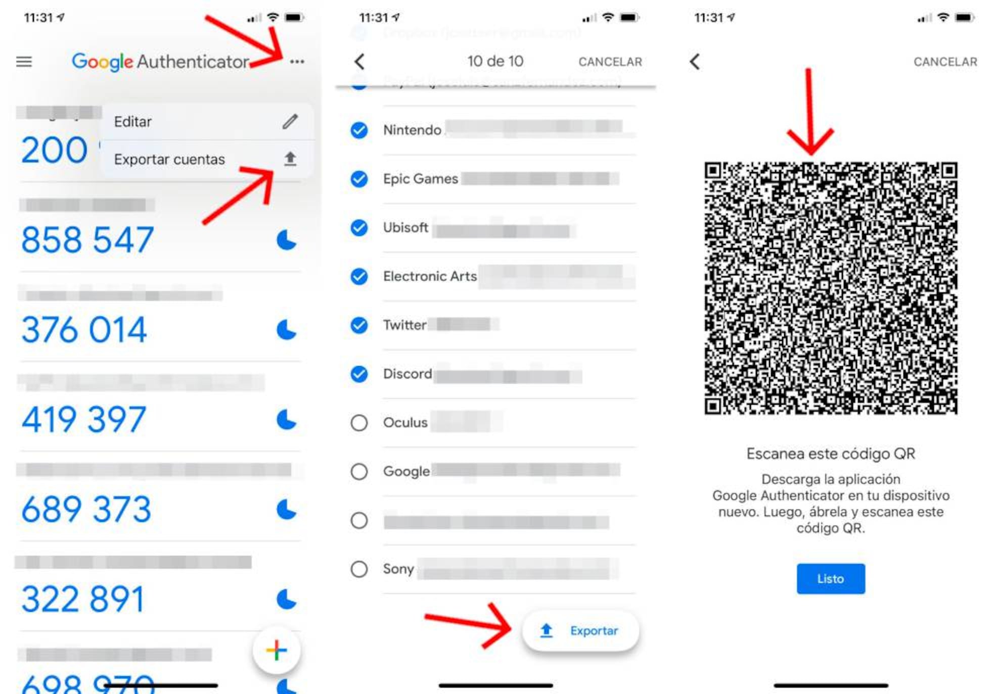 Cómo exportar todas las cuentas de un Google Authenticator a otro |  Lifestyle | SmartLife | Cinco Días