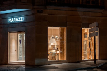 La 'flagship store' de Marazzi está ubicada en pleno corazón de Madrid, en la calle Serrano.