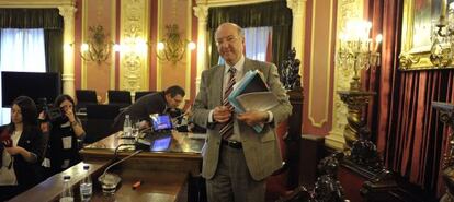 El alcalde de Ourense, Agustín Fernández, durante un pleno