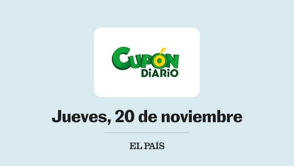 Cupón diario de la ONCE comprobar sorteo del jueves 20 de noviembre de 2025