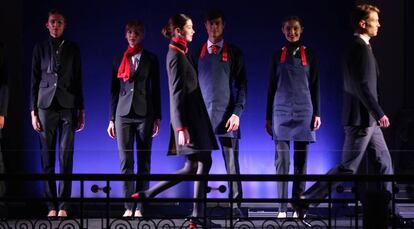 Presentacion de los nuevos uniformes de Iberia Express, diseñados por El Ganso.