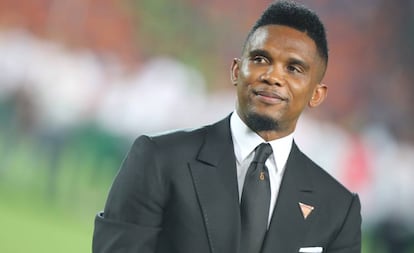 Samuel Eto'o, el pasado mes de julio, en el estadio internacional del Cairo.