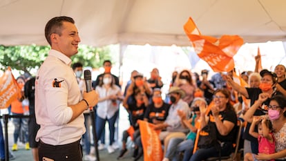 Luis Donaldo Colosio, candidato a la alcaldía de Monterrey por el partido Movimiento Ciudadano.