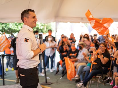 Luis Donaldo Colosio, candidato a la alcaldía de Monterrey por el partido Movimiento Ciudadano.