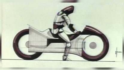 El diseño que hizo Syd Mead para la película 'Tron'.