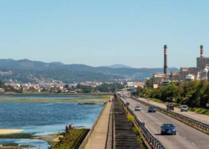 Fábrica de Ence en Pontevedra.