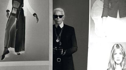 Lagerfeld, fotografiado en Brasil a finales de 2013, país que visitó para presentar su exposición de fotografías ‘La pequeña chaqueta negra’.