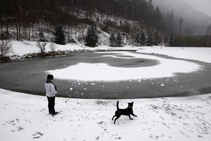 Nevada en Camprodón, municipio de la comarca del Ripollés en la provincia de Girona.