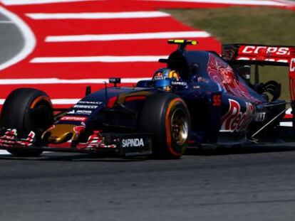 Carlos Sainz, al circuit de Montmeló.