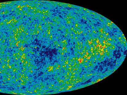 Imagen de universo basada en la radiación de fondo de microondas (2012).