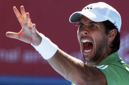 Fernando Verdasco, durante su partido contra Nikolay Davydenko.