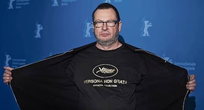 El director dan&eacute;s Lars von Trier, en el festival de Berl&iacute;n de 2014.