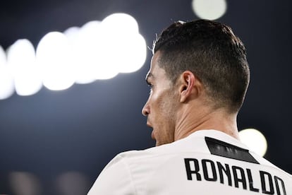 Cristiano, durante um jogo recente no Juventus Stadium.