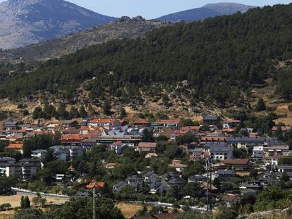 Vista de Collado Mediano en la Sierra del Guadarrama.