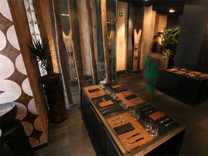 Comedor del restaurante Kim Bum Bu, en Madrid.