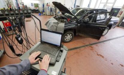 Un taller de Volkswagen en Hannover (Alemania).  